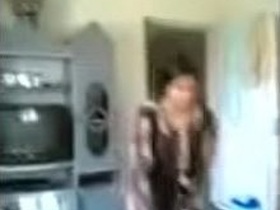 Desi aunty's big boobs and pussy get recorded in HD video