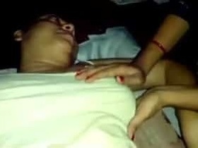 Indian wife gives a blowjob to a porn star in a free video