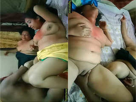 Two Indian MILFs get fucked by a young boy in Holi