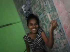 Tamil girl gives a blowjob with her talk in Tamil