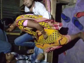 Village bhabhi's wild night with young boy