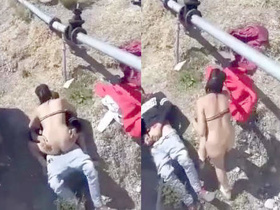 Desi couple gets caught having sex in public