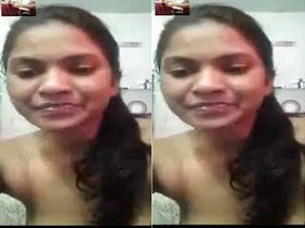 Sweet Indian girl flaunts her perky breasts