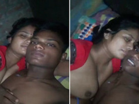 Desi couple enjoys sensual foreplay before getting intimate