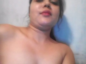 Beautiful girl pleasures herself with her fingers in wet and sensual clips