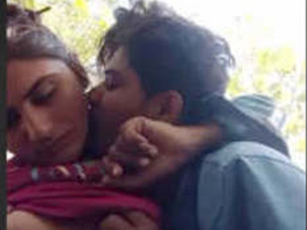 Horny Indian couple indulges in outdoor sex
