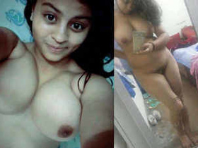 Indian beauty Muskan flaunts her body in a nude video call
