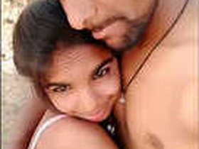 Desi couple gets naughty in the great outdoors