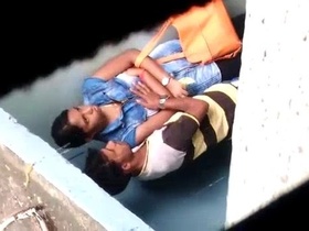 Indian girl's boobs squeezed in sensual movie