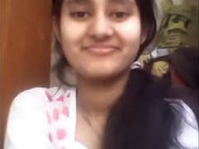Teen Indian girl masturbates in public restroom