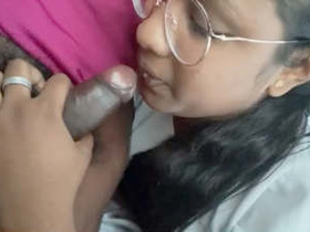A Tamil woman performs oral sex in a shopping cart