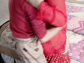 Desi porn video with clear audio of NetuHubby fucking Bahu's ass while she says Aba Abaji chorr do