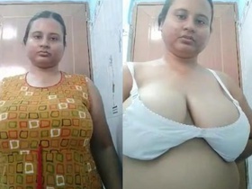 Big boobed MikTanker satisfies Bhabi's wet pussy with licking and fingering