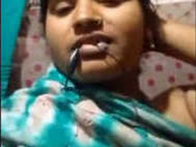 Indian Bhabi from a Village in Hot Video Call