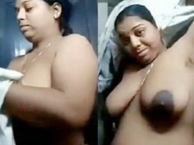 Desi aunty's nude video showcasing her beauty and confidence
