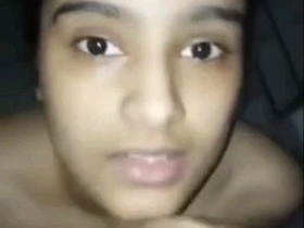 Stunning Punjabi girlfriend eagerly anticipating a hard cock