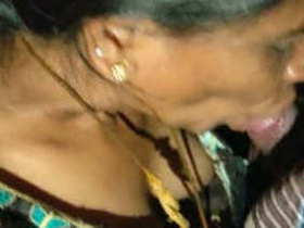 Indian divorced mother gives oral pleasure to her son's cock