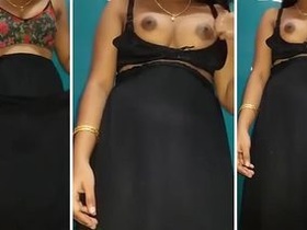 Indian wife flaunts her body and strips naked in XXX video