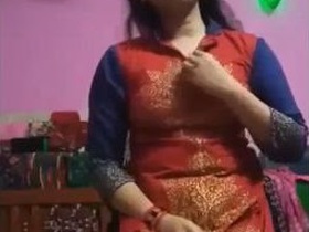 Bengali hot girl changes into sexy lingerie and fingering