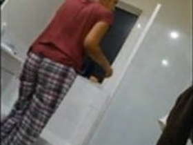 Naked Indian girl in the bathroom