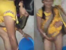 Auntys clean up their pussies after sex