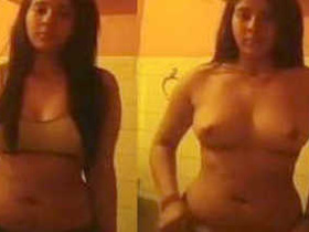 Indian amateur video features busty babe in bathroom