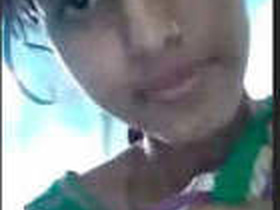 Nepali girl flaunts her big tits and pussy in explicit video