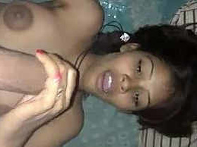 Cute Bhojpuri girl moans in pleasure while giving a blowjob