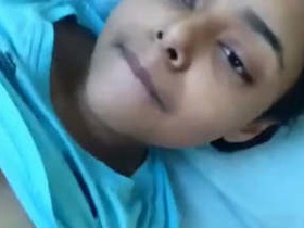 Horny girl moans loudly while masturbating in part 1