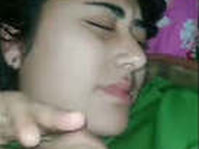 Indian cutie gets naughty in a VDO