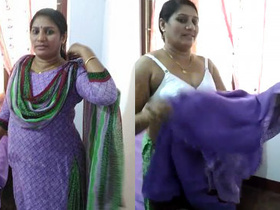 Indian Bhabhi gets naked in front of the camera