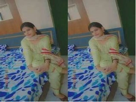 Exclusive video of a hot Indian girl flaunting her big tits