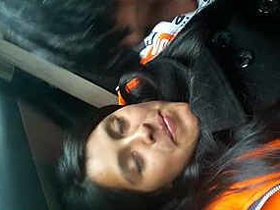 Desi girl enjoys rough sex in a car