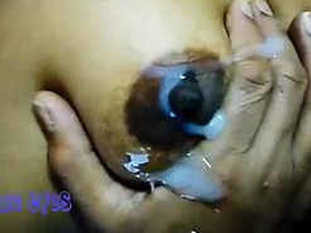 Wife with big tits gets covered in cum by her husband