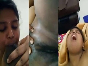 Desi girl with big boobs and bald pussy gets fingered and licked in MMS