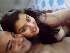 Indian lover indulges in breast play and blowjob with girlfriend