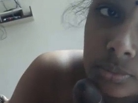 Tamil girl performs oral sex on a cock in a sexy video