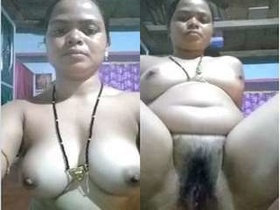 Indian wife records nude video for husband in village