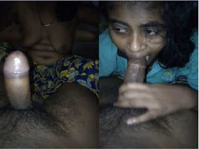 Exclusive video of a Tamil girl giving a blowjob