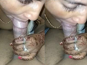 Indian wife performs oral sex on her husband