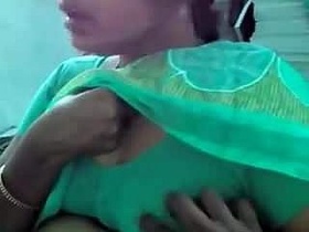 22 Tamil aunt's nipples get hard while riding a king