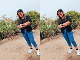 Desi girl's exclusive handjob in part 4