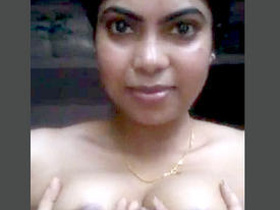 Cute Desi bhabi flaunts her big boobs in village