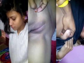 Desi girl shows off her bald pussy on camera