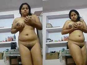 Indian wife takes selfies while masturbating