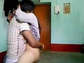Desi lovers get wild on the floor with passionate fucking