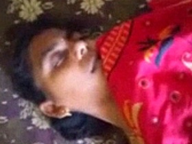 Indian girl masturbates while getting fucked in the ass with eyes closed