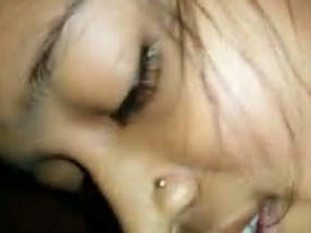 Desi housewife pleasures her lover with oral sex