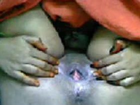 Shy wife of Bihari Kiran hides her pussy from camera