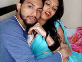 Passionate couple indulges in sensual love making
